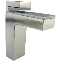 HD clamp shelf support "Square" made of metal (stainless steel effect)