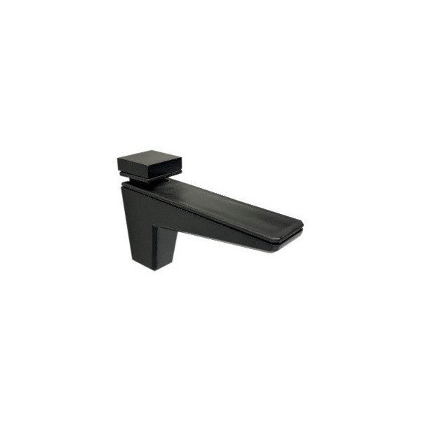 HD design clamp shelf support "Edge" metal (black matt)