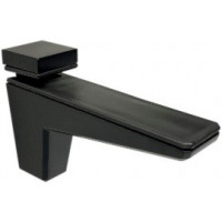 HD design clamp shelf support "Edge" metal (black matt)